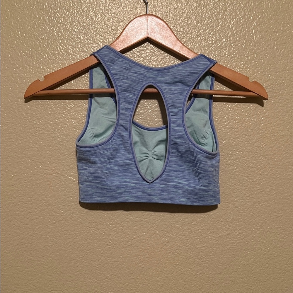 Reversible Blue Sports Bra - Picture 2 of 2